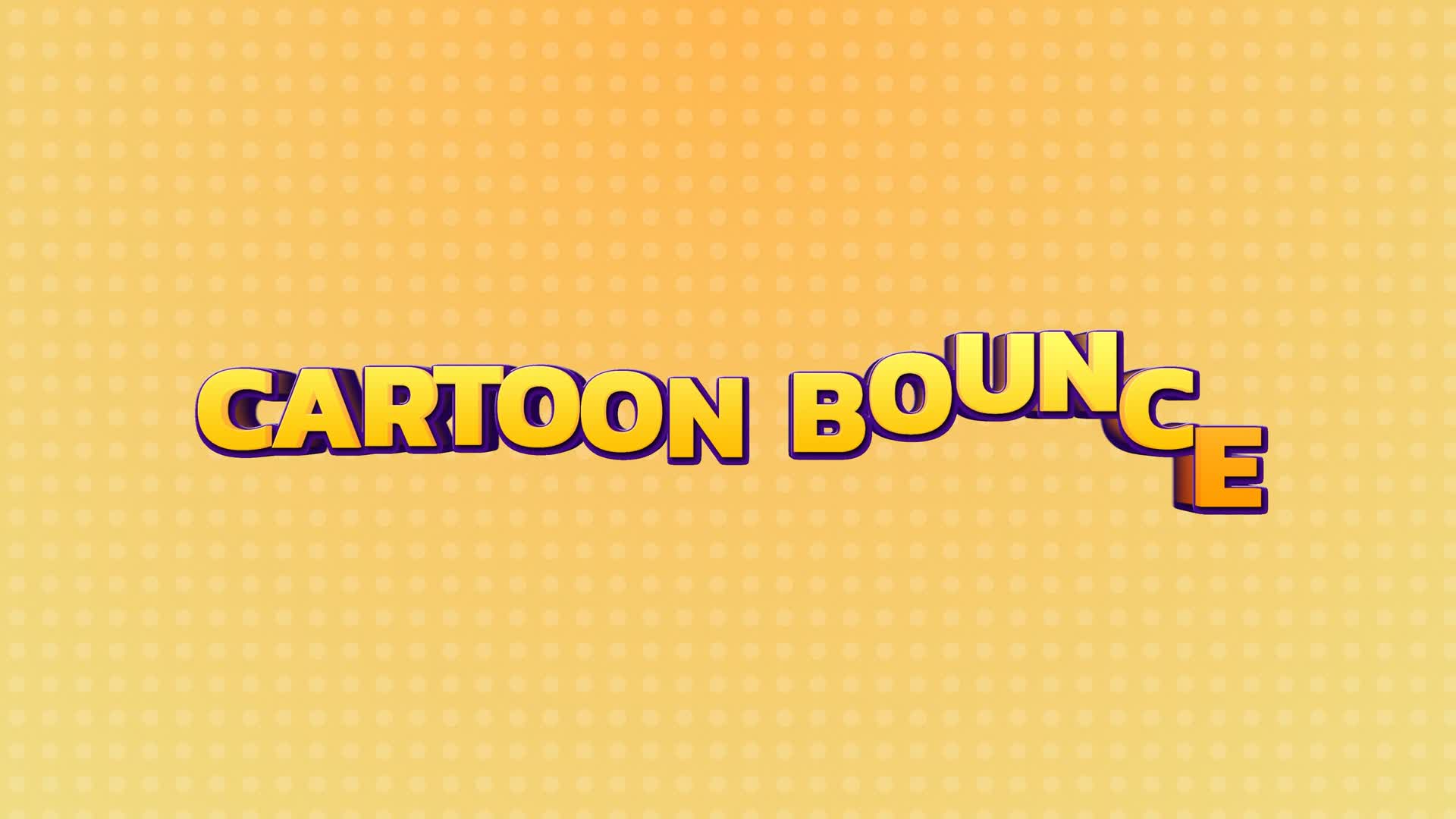 Bouncy 3D Cartoon Title Text