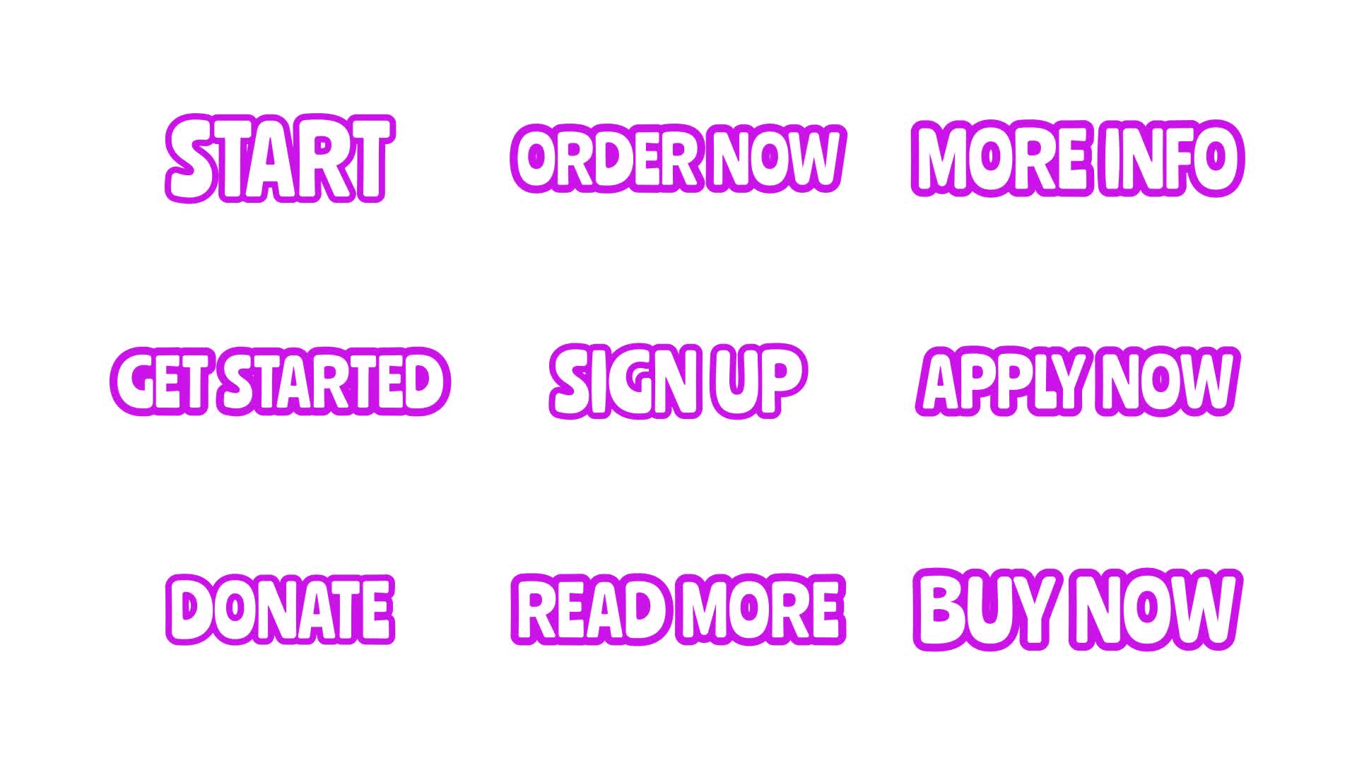 Bouncy Bubble Text Animation Set