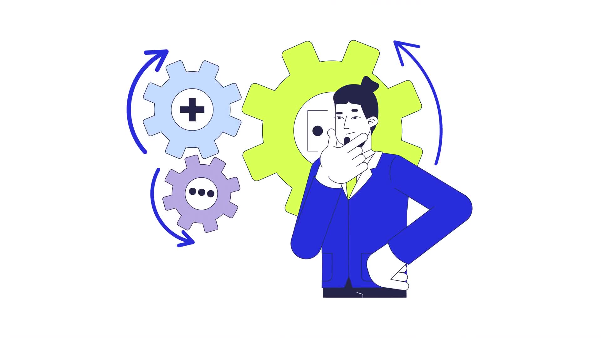 Brainstorming Problem Solving 2D Animation