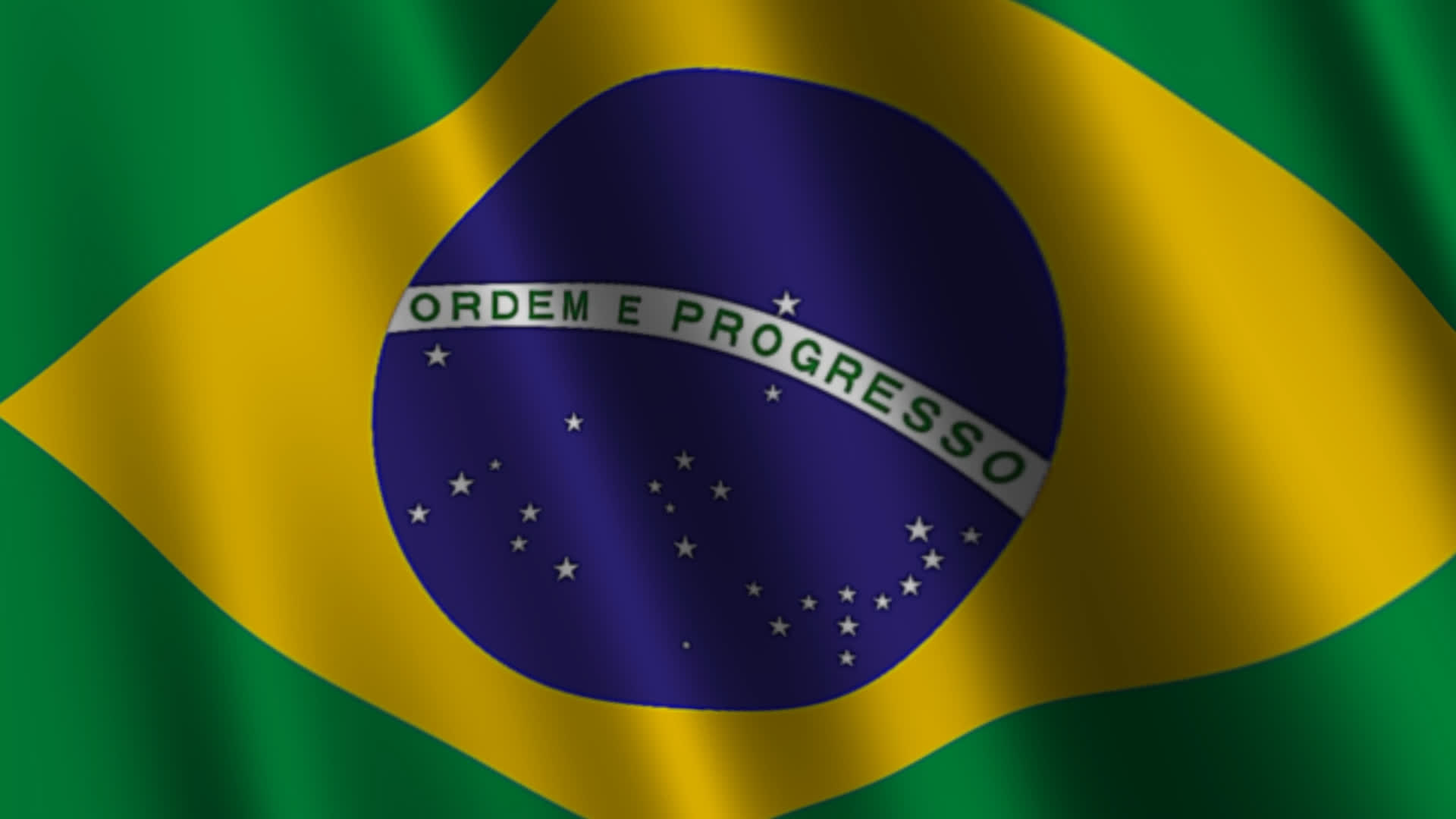 Brazil Flag Waving