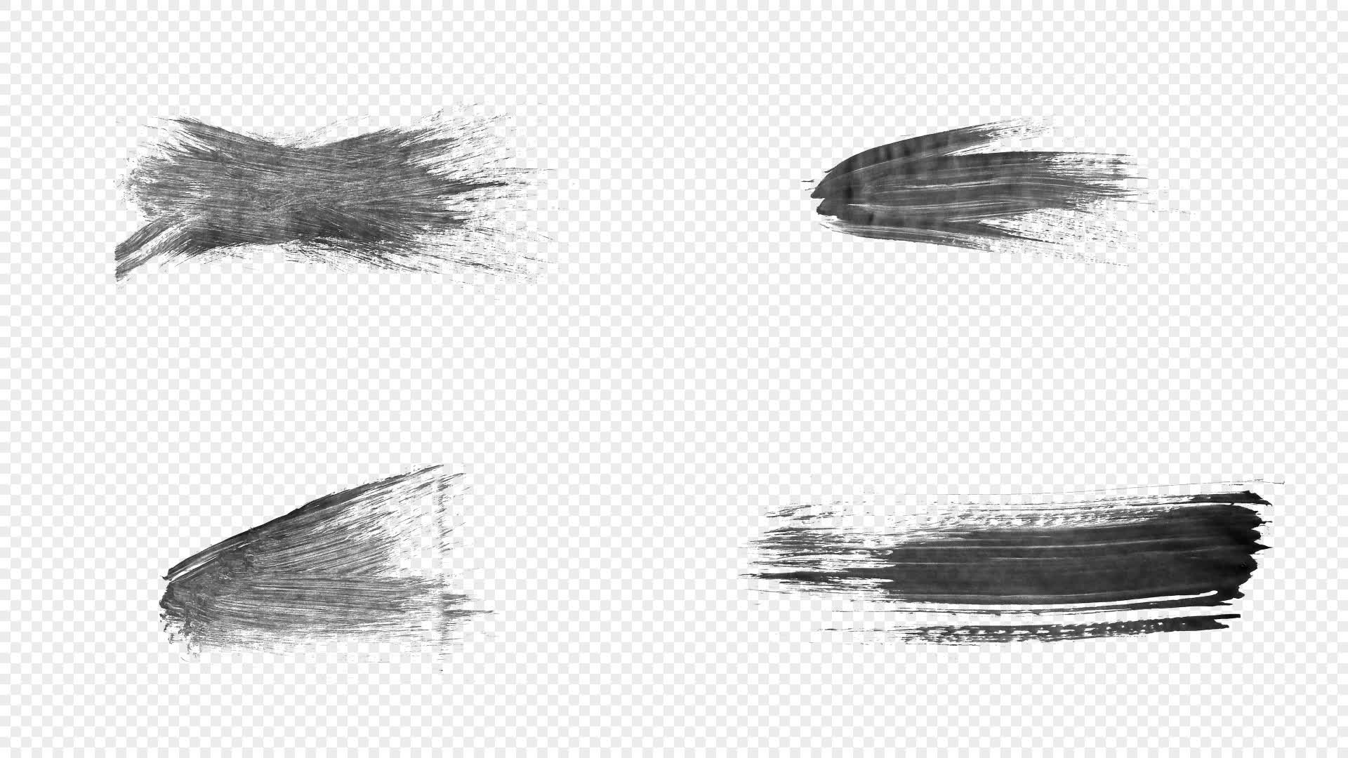 Brush Splatter Element Collection on Alpha