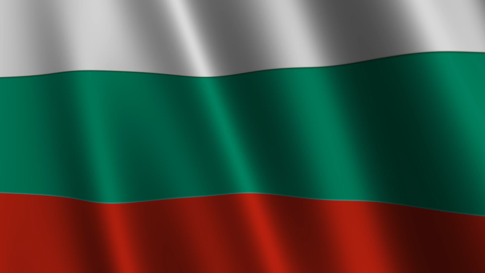 Bulgaria Flag Waving Background