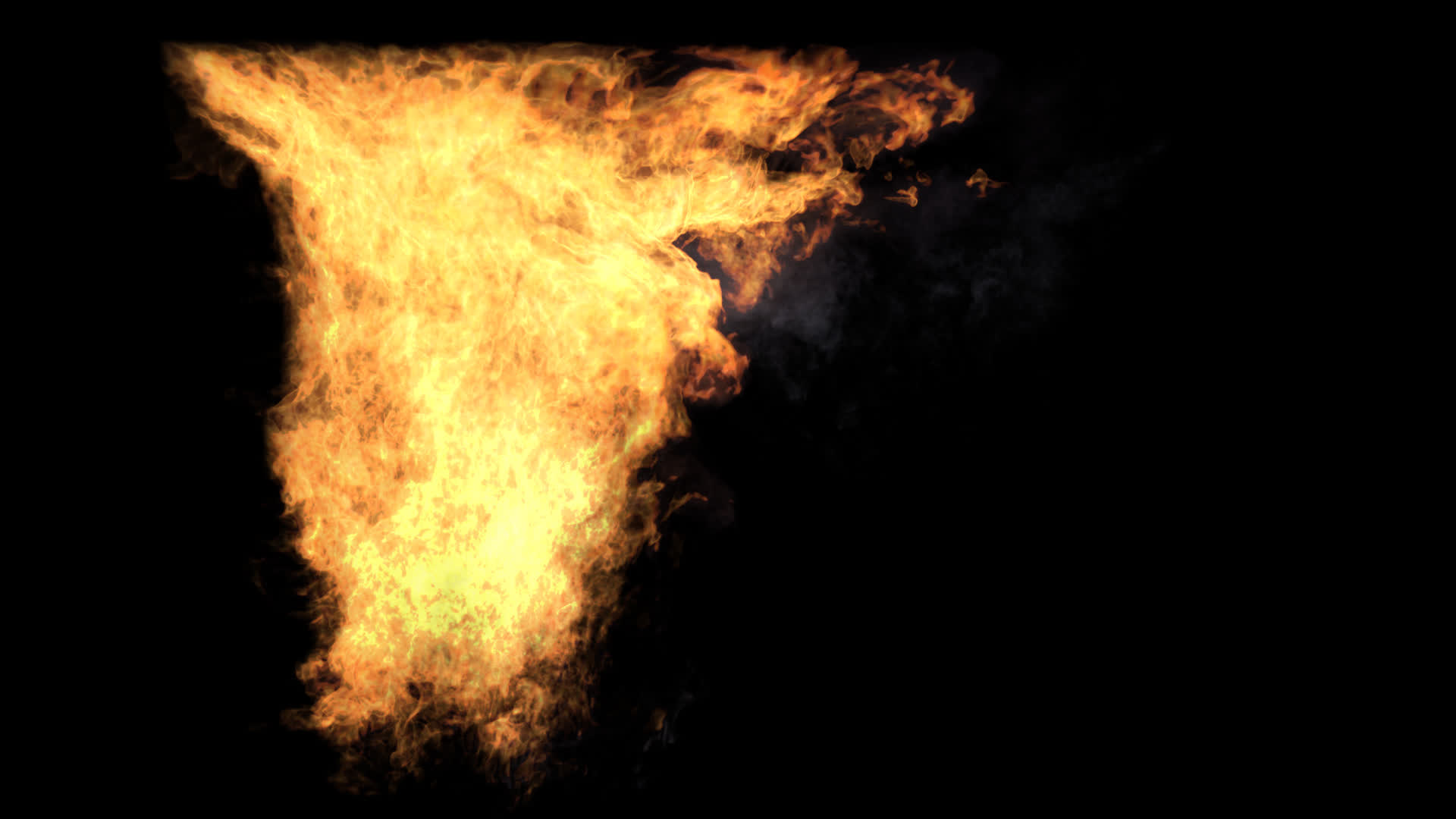 Burning Interior of the House On Alpha