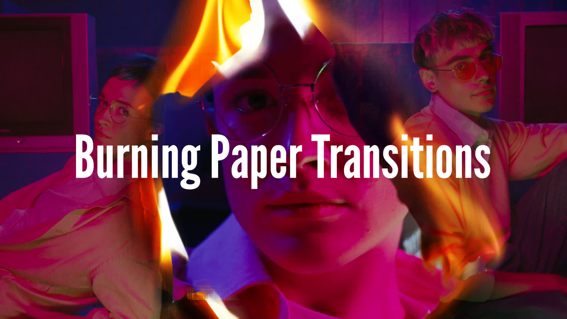 Burning Paper Transitions