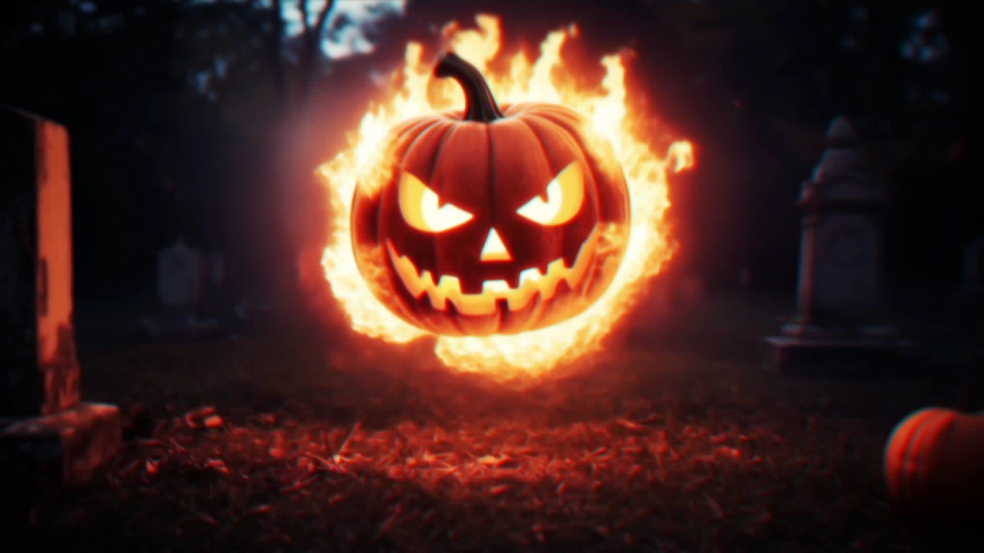 Burning Pumpkin Explosion