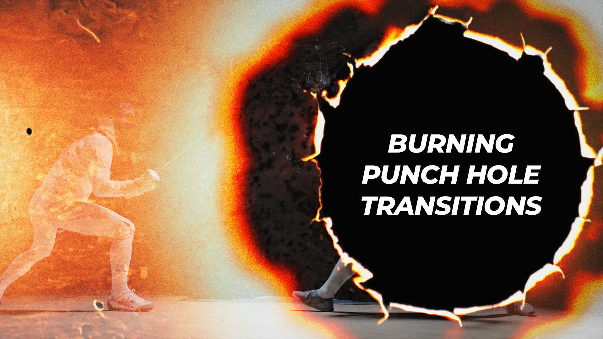 Burning Punch Hole Transitions