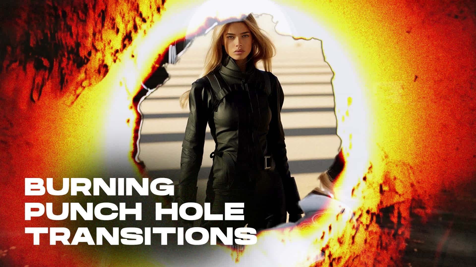 Burning Punch Hole Transitions