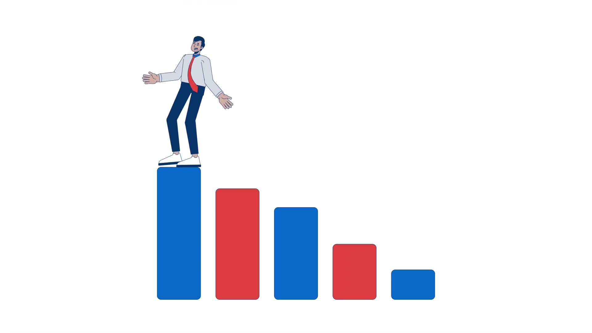 Businessman Failure Bar Chart