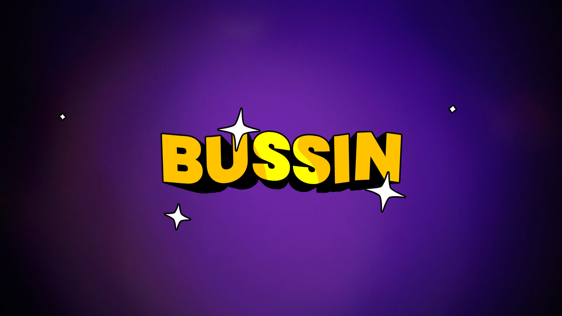 Bussin - 3D Cartoon Text