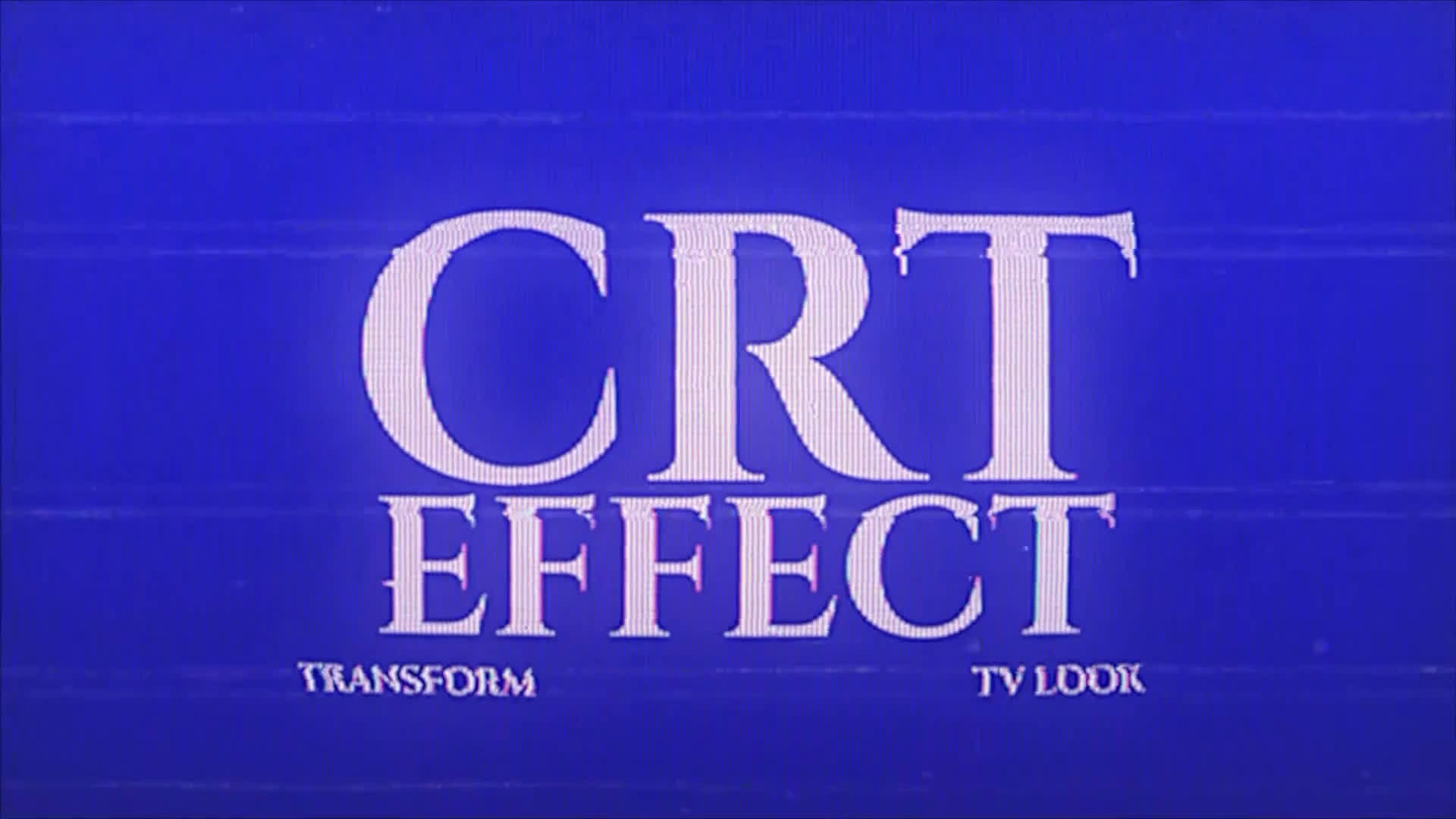 CRT Effect