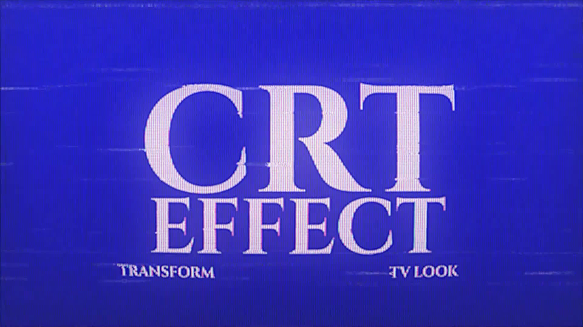CRT Effect