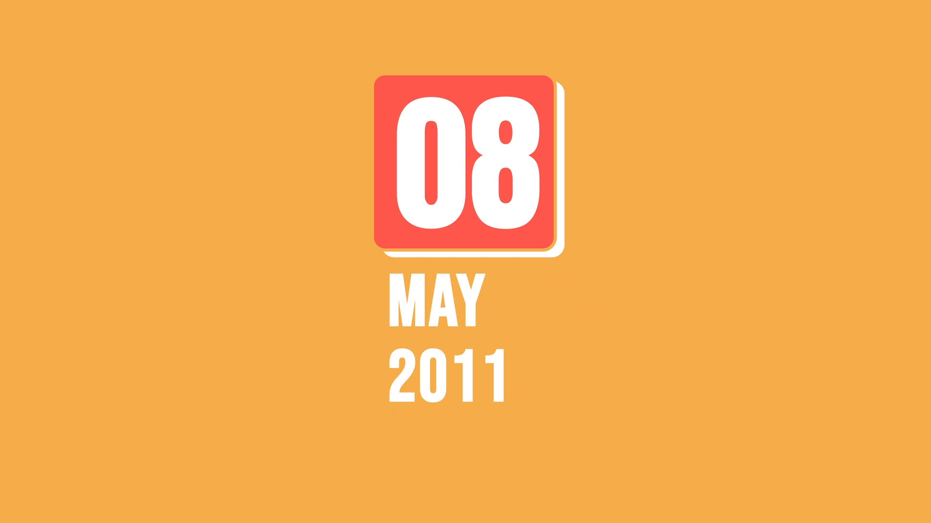 Calendar Style Date Card Counter