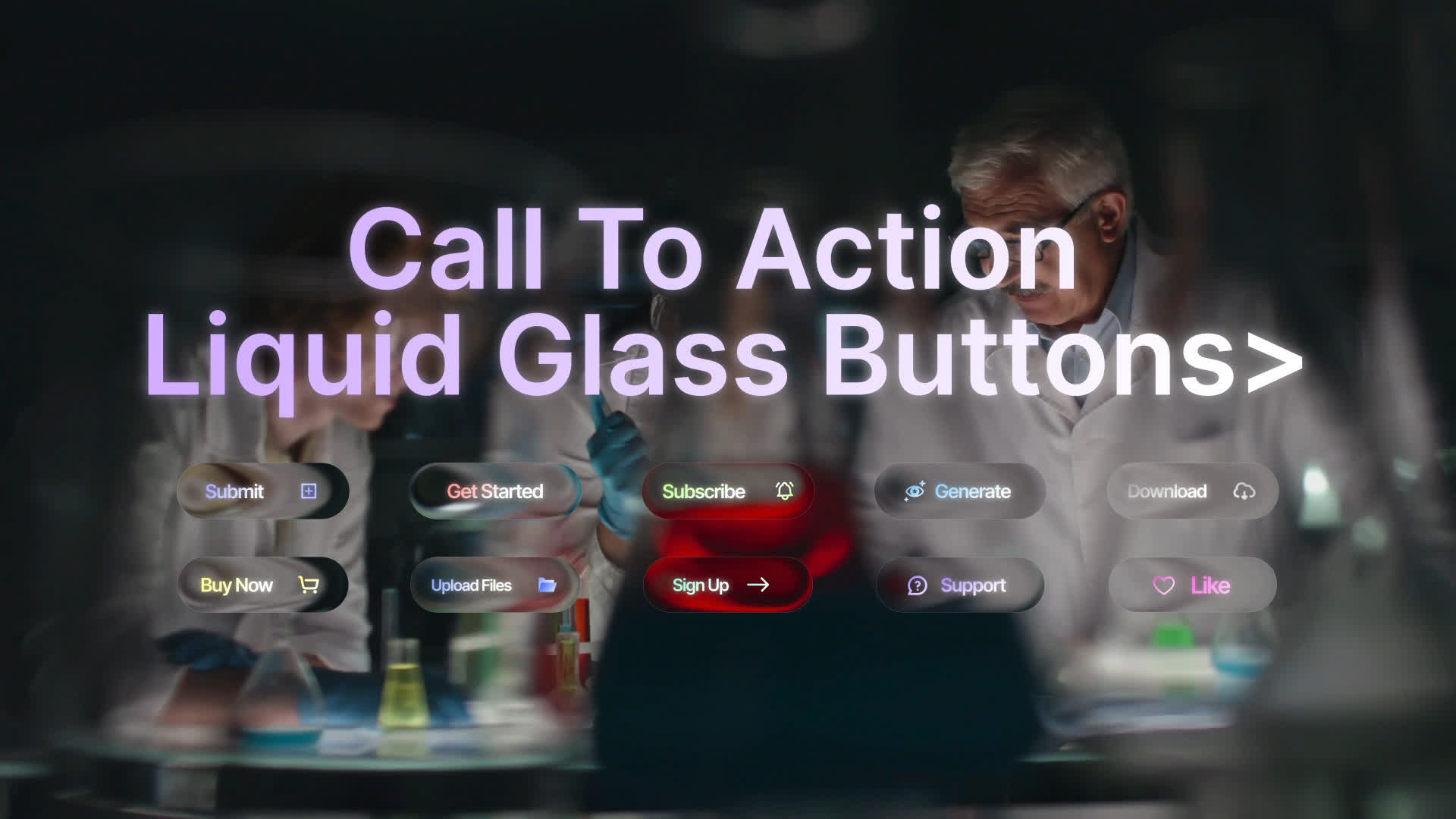 Call To Action Liquid Glass Buttons