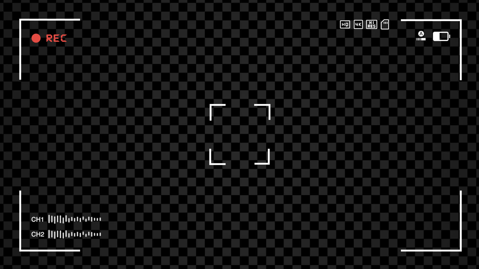 Simple Camera Record Overlay • Free Motion Graphics Template • Uppbeat
