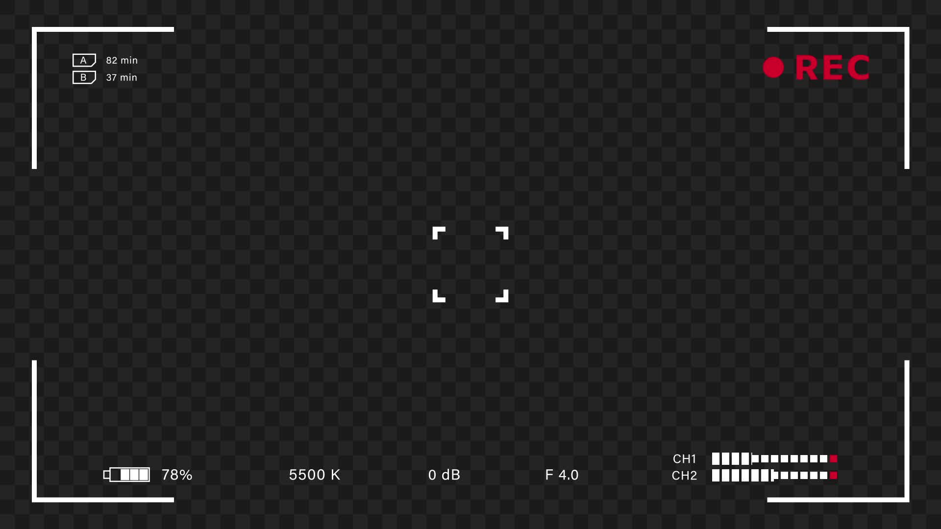 Interface Camera Recording Overlay