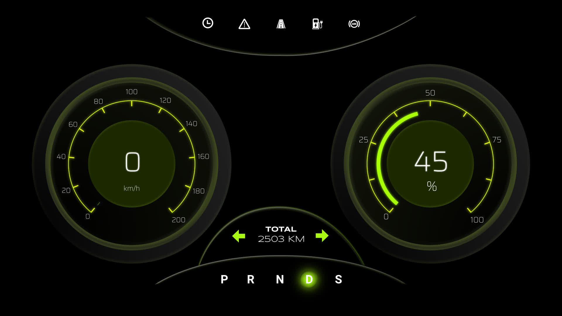 Car Analog Digital Speedometer