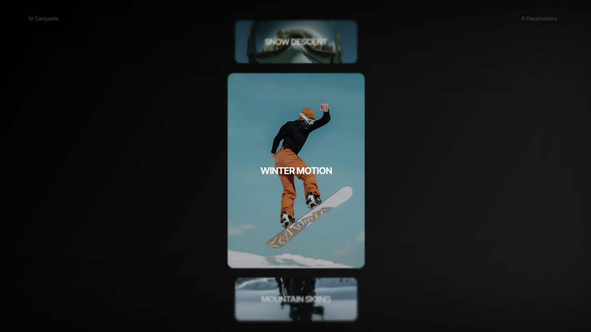 Social Media Sliding Carousel