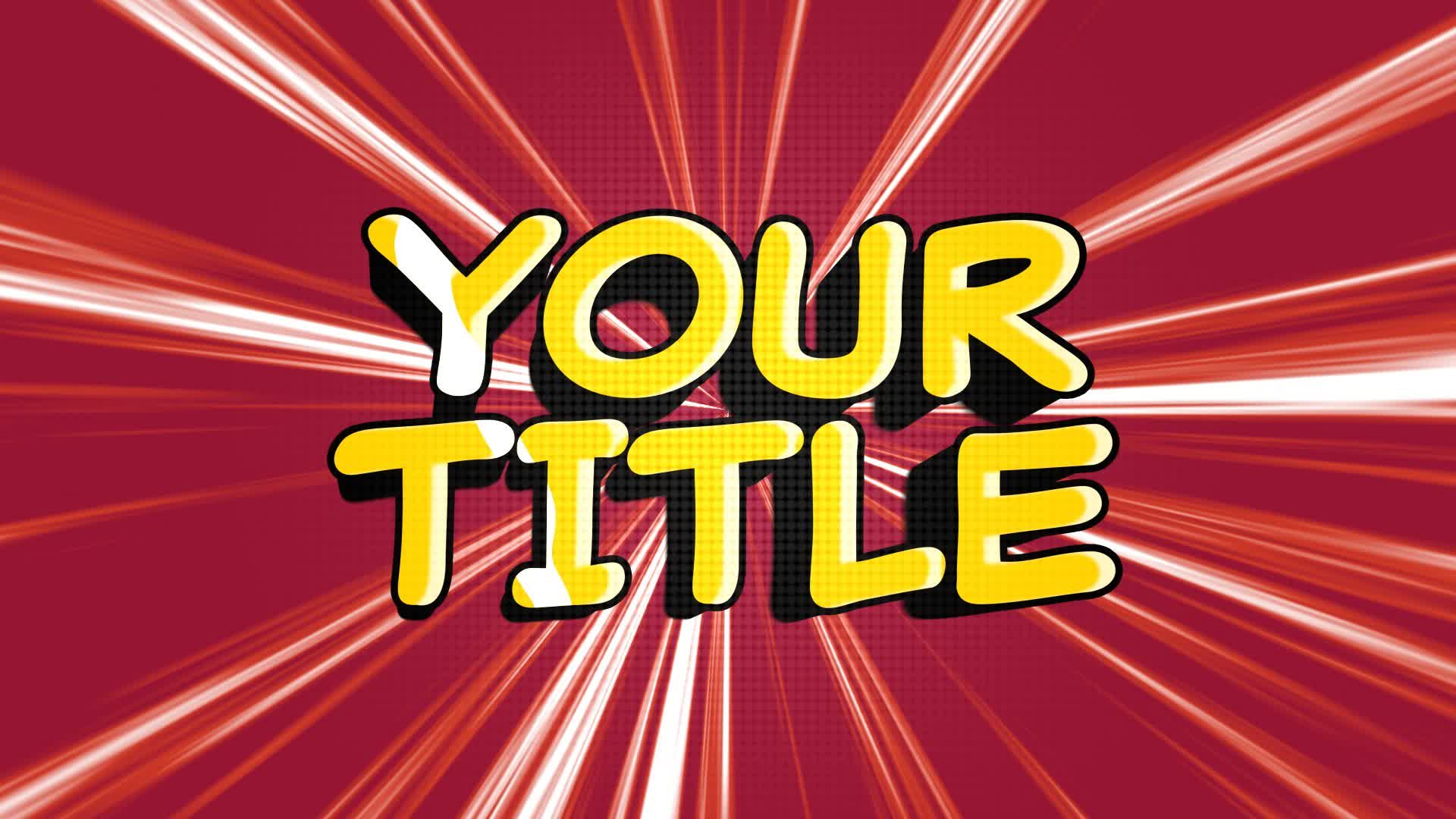Cartoon Pop Text Title