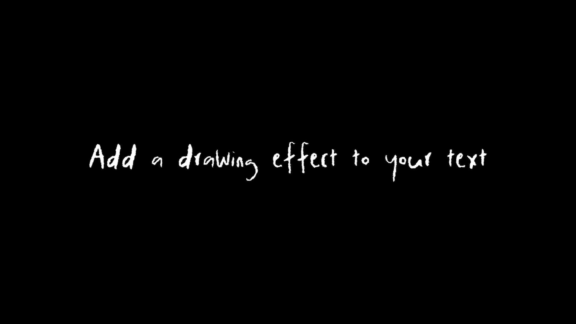 Cartoonish Hand Drawn Text Effect
