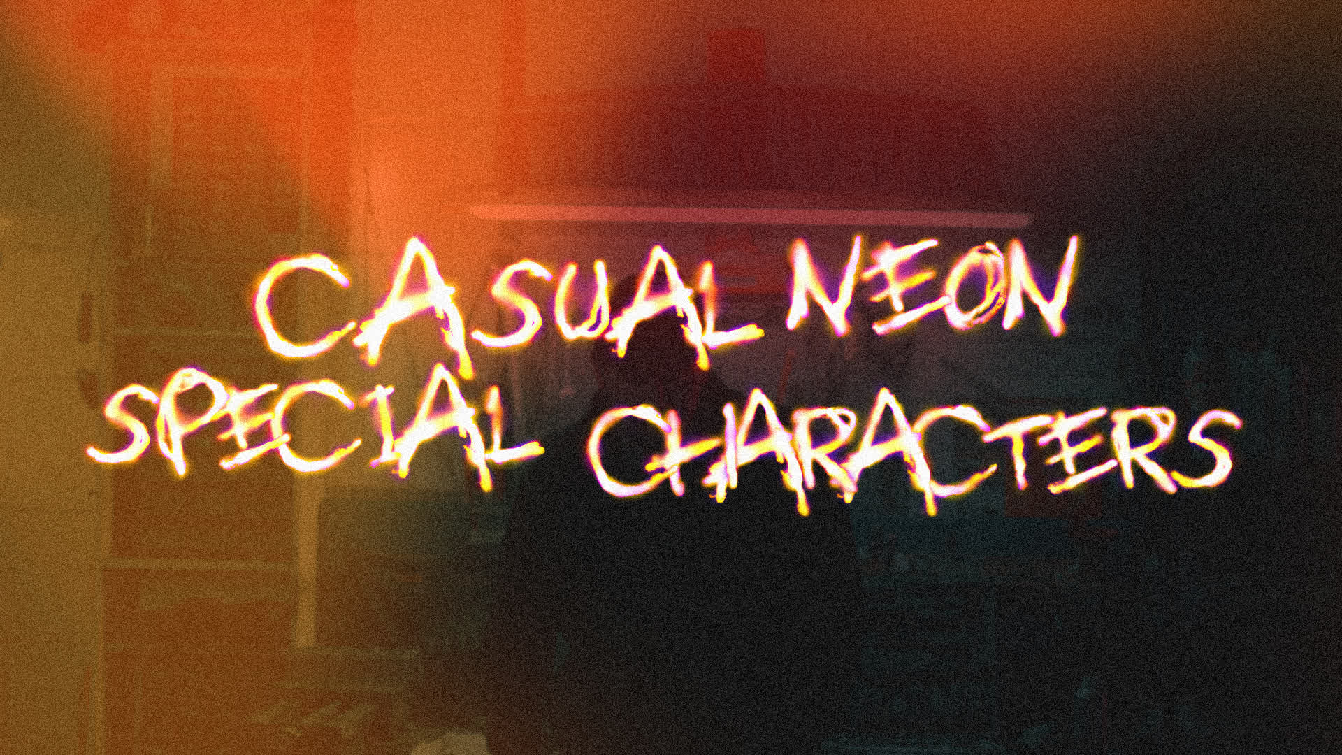 Casual Neon Special Characters - Pack of Neon Handwritten Characters