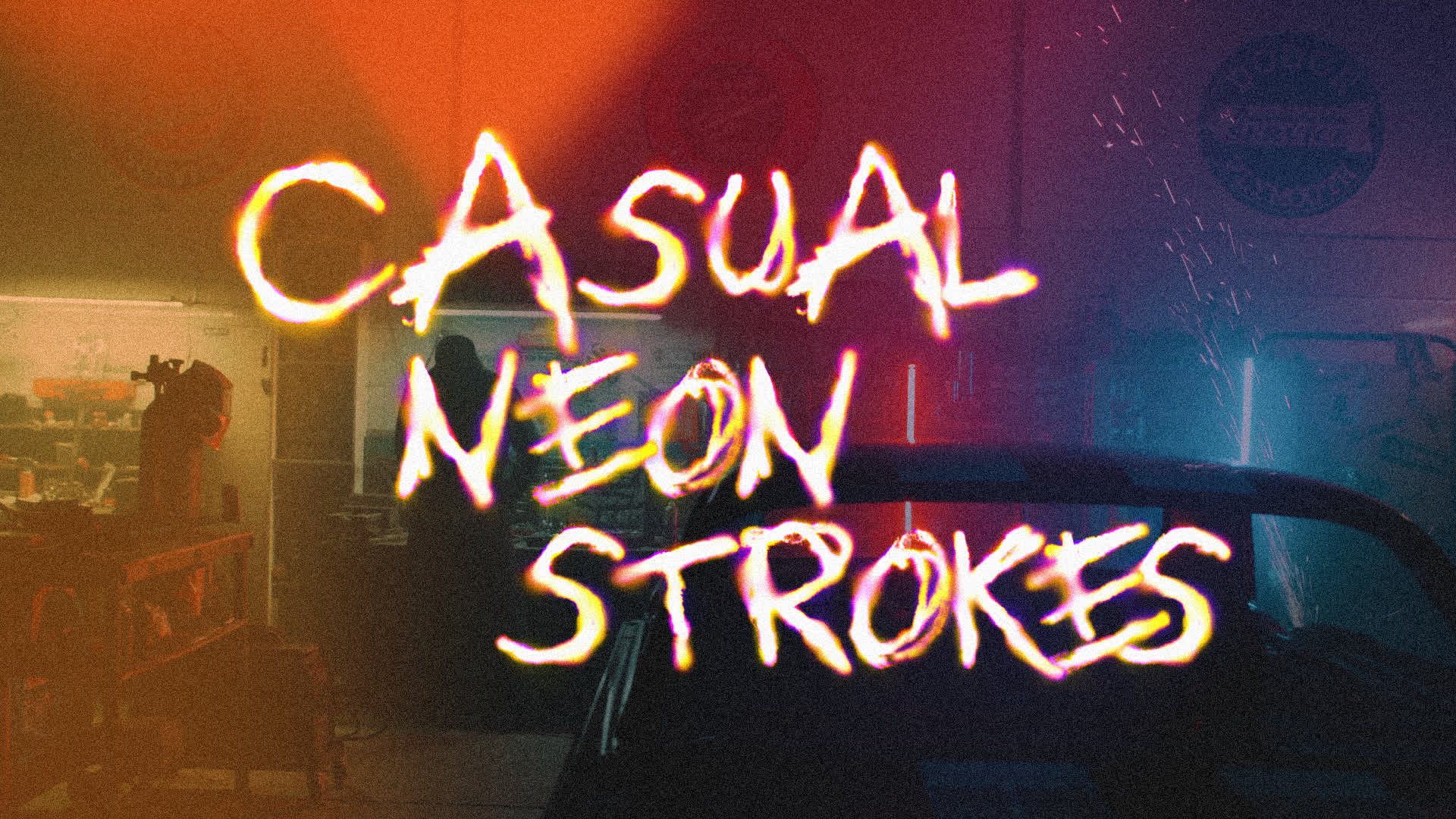 Casual Strokes - Pack of Neon Handwritten Letters