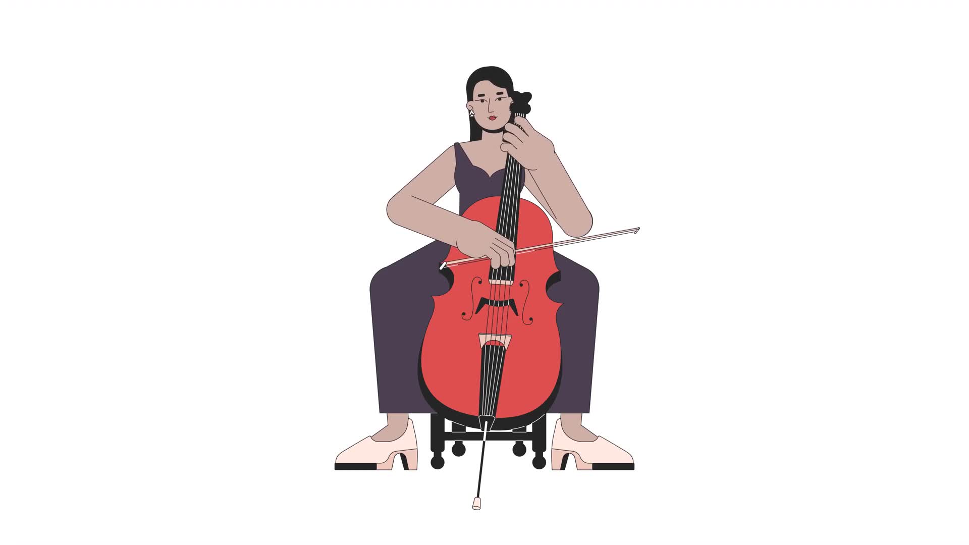 Cellist Musician On Alpha