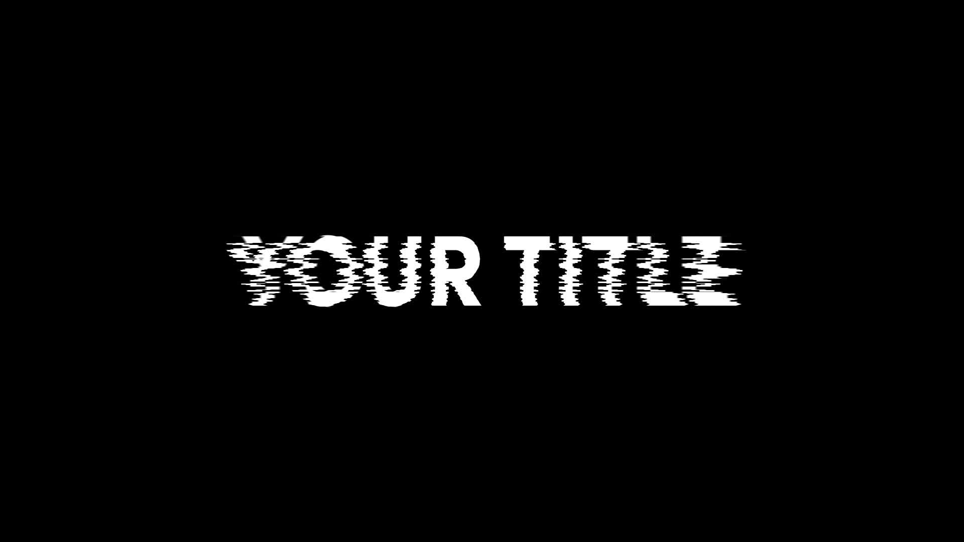 Center Glitch Text Title