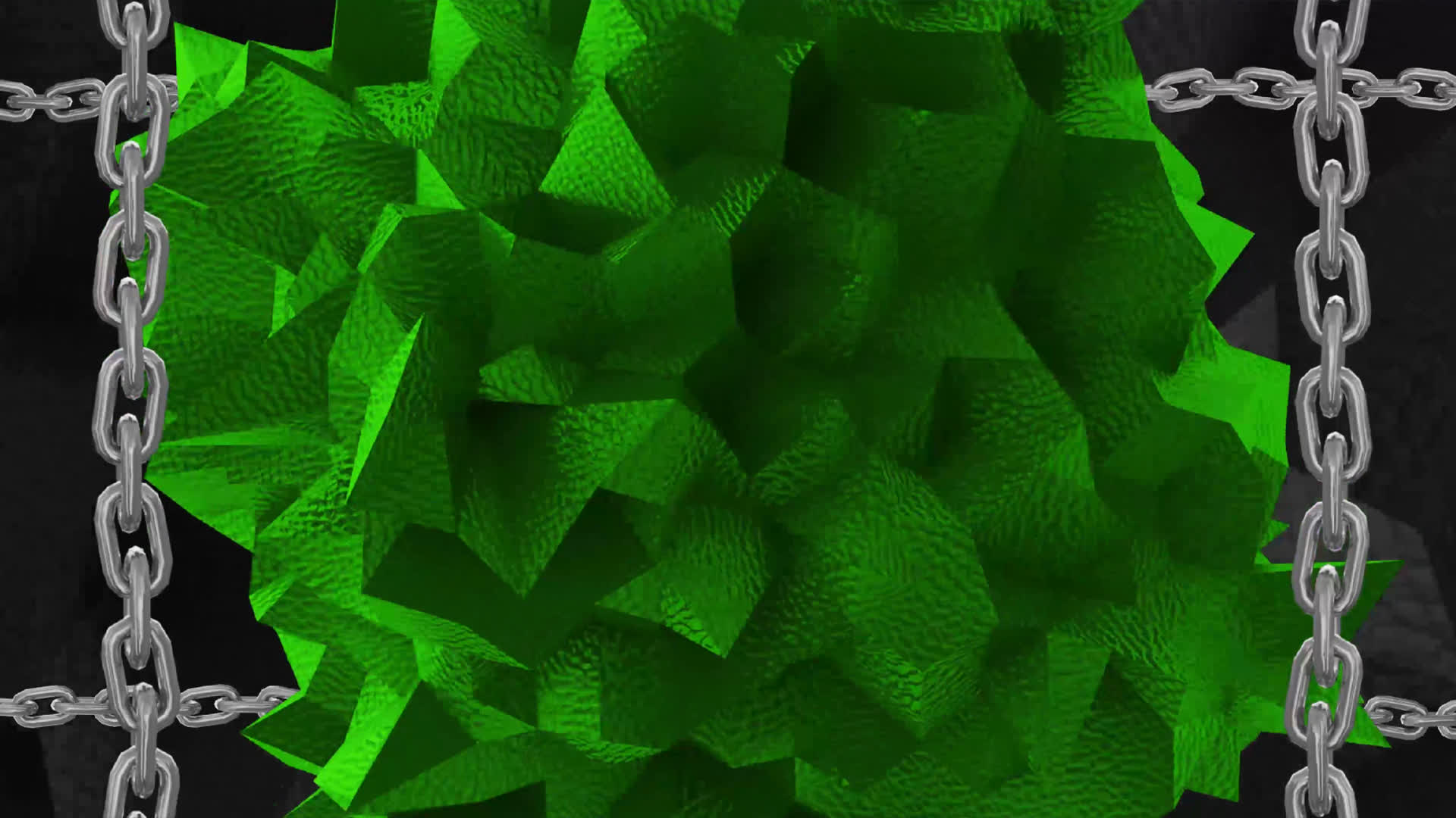 Chain Abstract Green Background