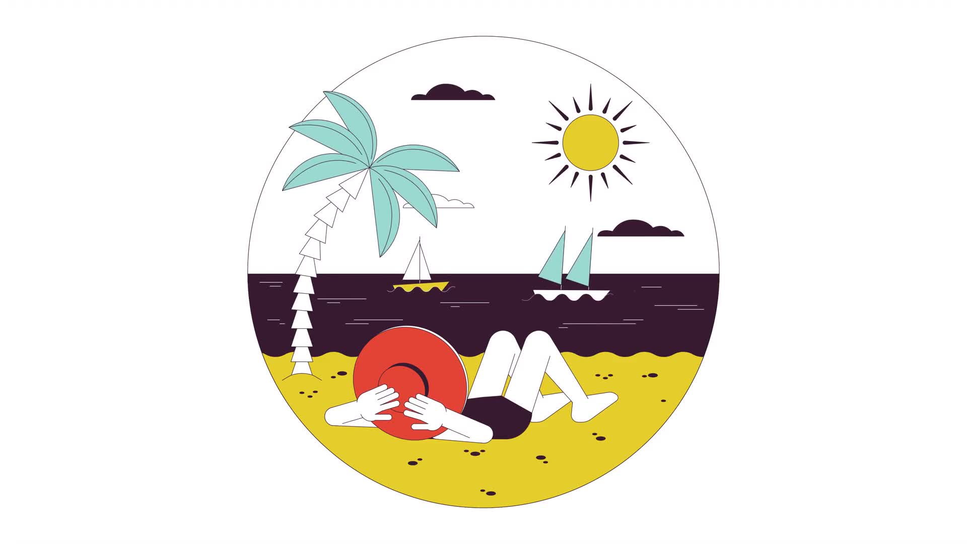 Character On Sunny Beach
