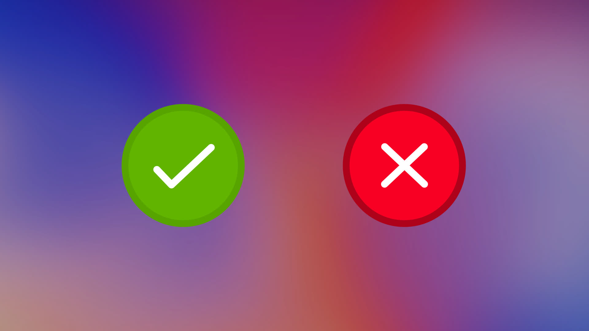 Checkmark and Cross Icons