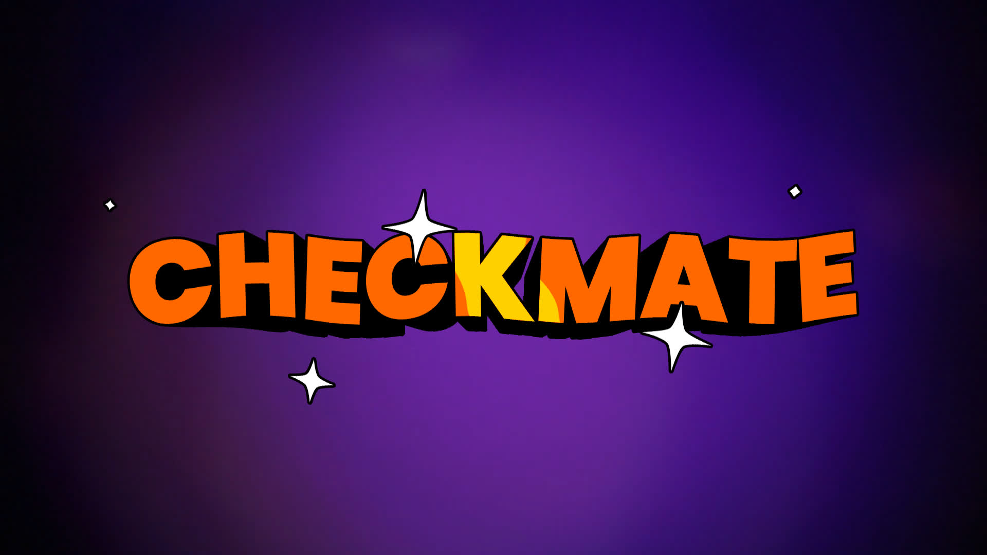 Checkmate - 3D Cartoon Text