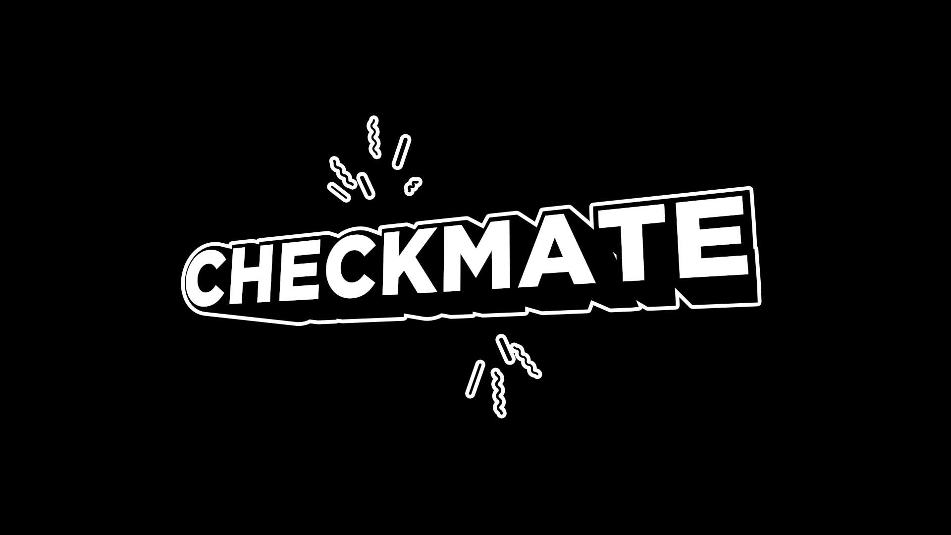 Checkmate - Cartoon Text