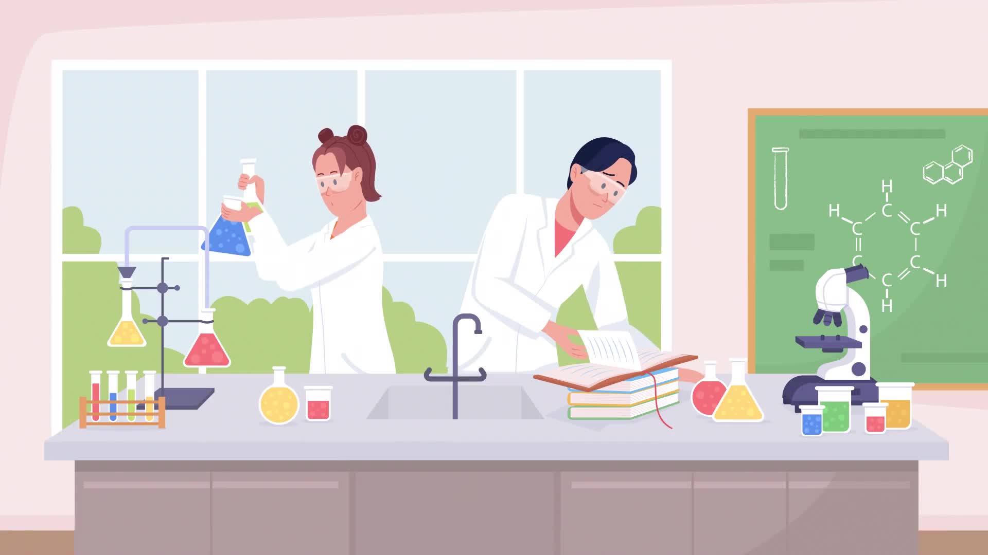 Chemistry Class In School