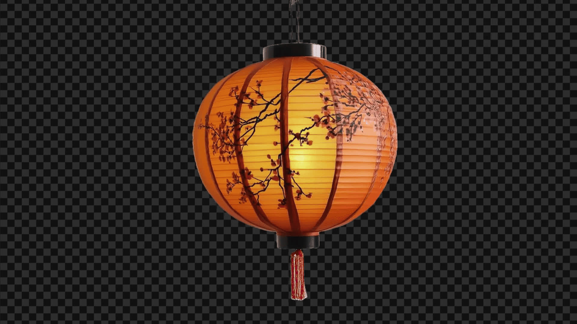 Chinese Lanterns On Alpha