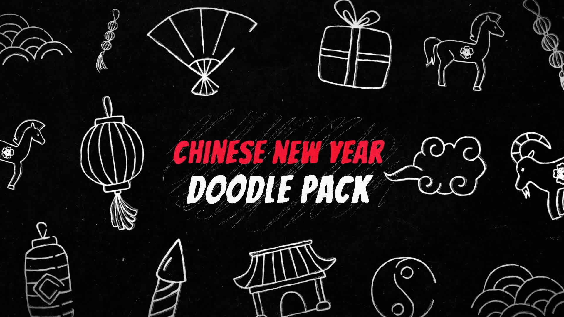 Chinese New Year Doodles Pack
