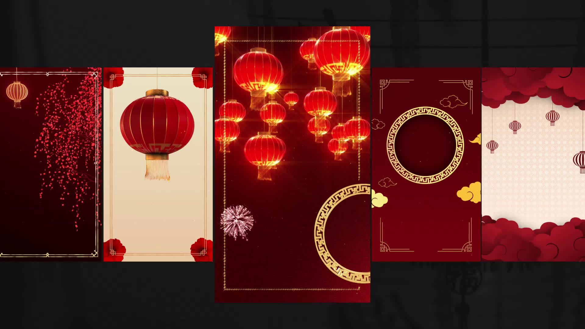 Chinese New Year Vertical Backgrounds