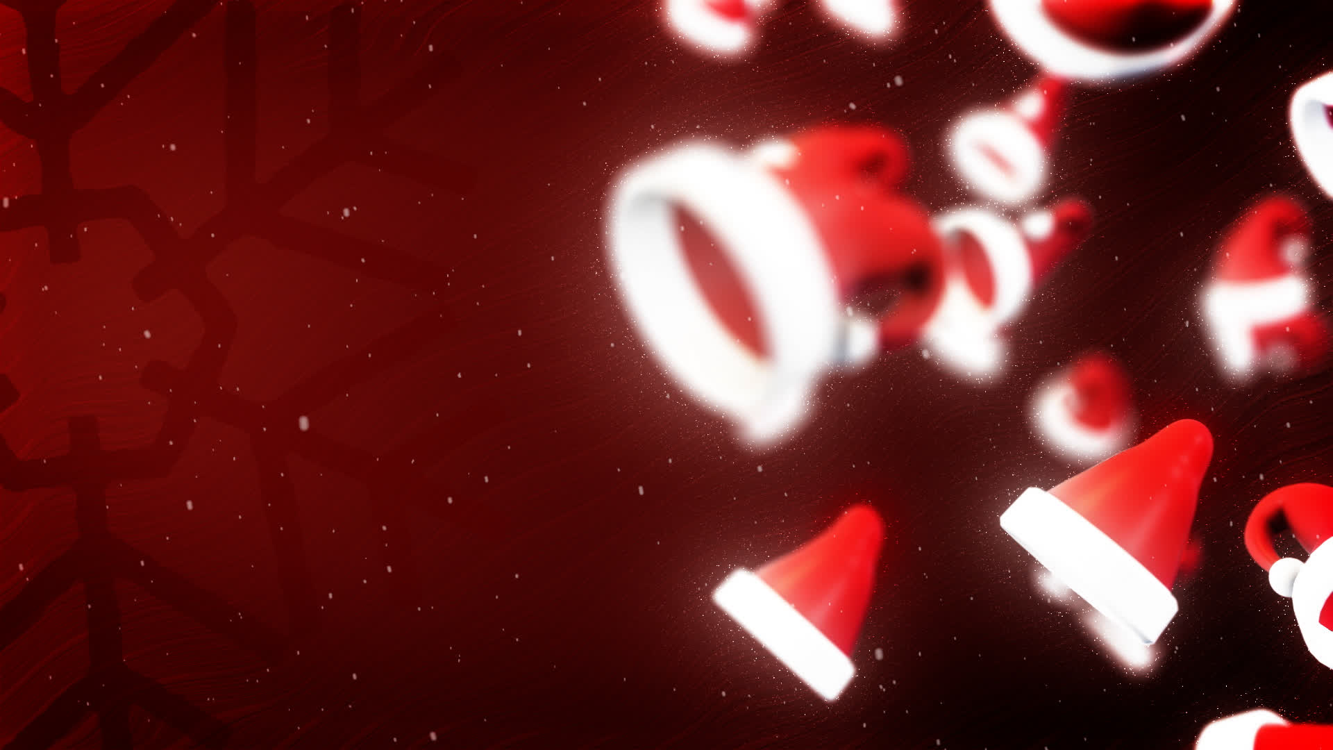 Christmas 3D Hats Background