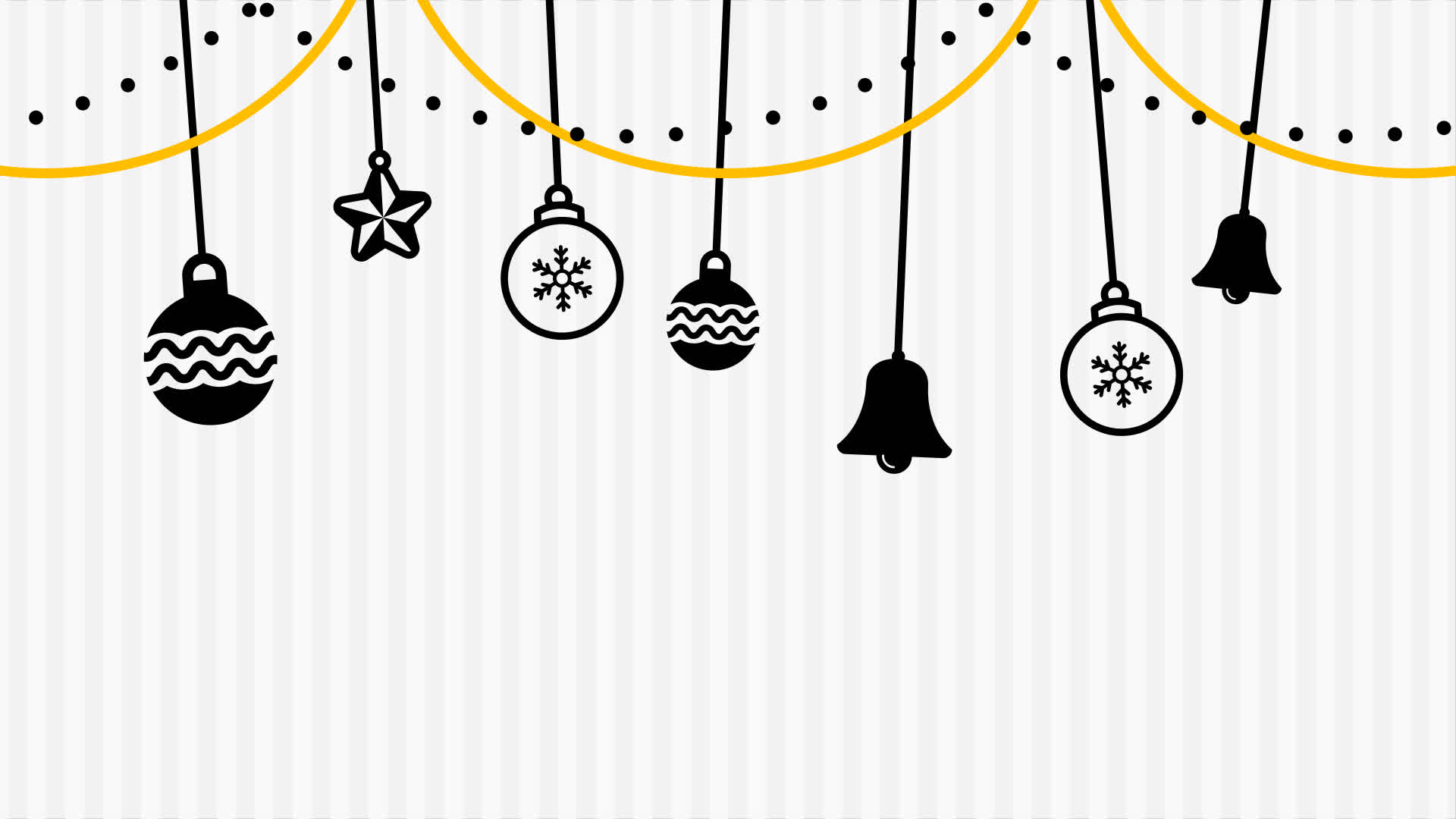 Christmas Background Dancing Bulb Bell Star