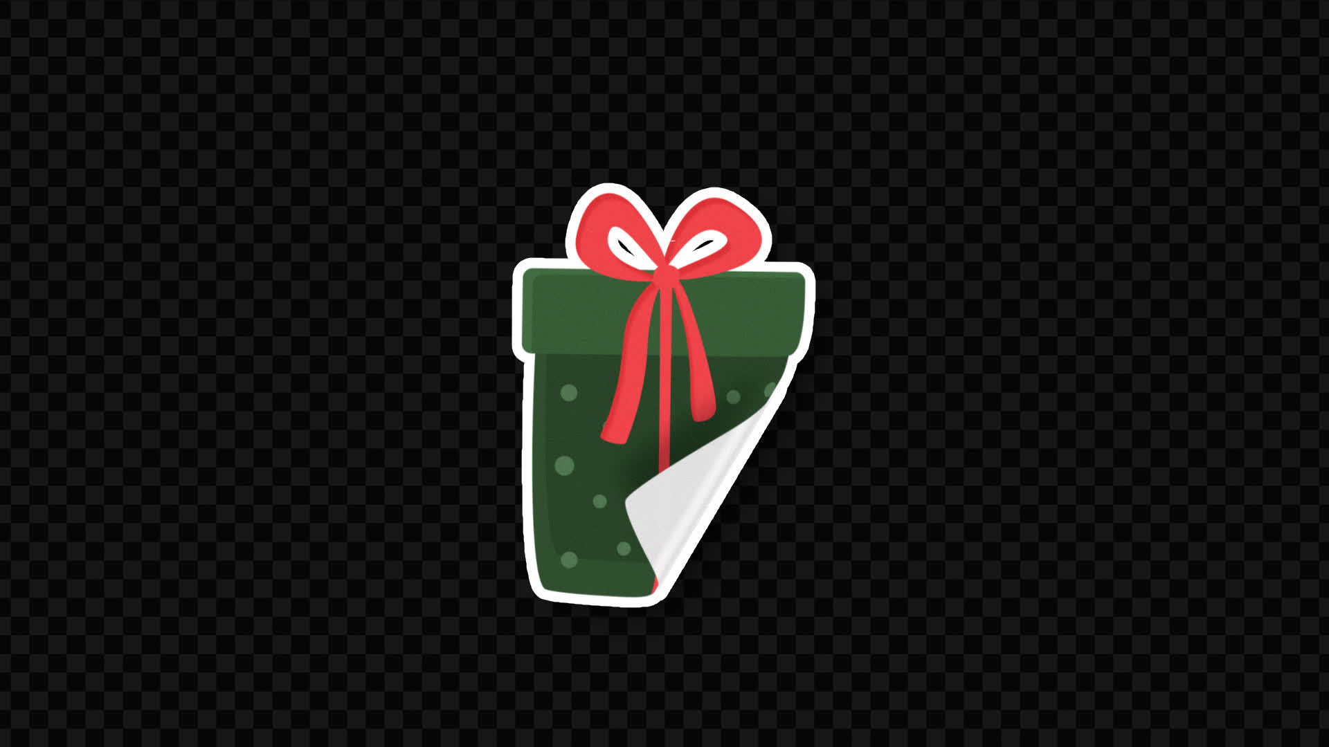 Christmas Giftbox Sticker on Alpha