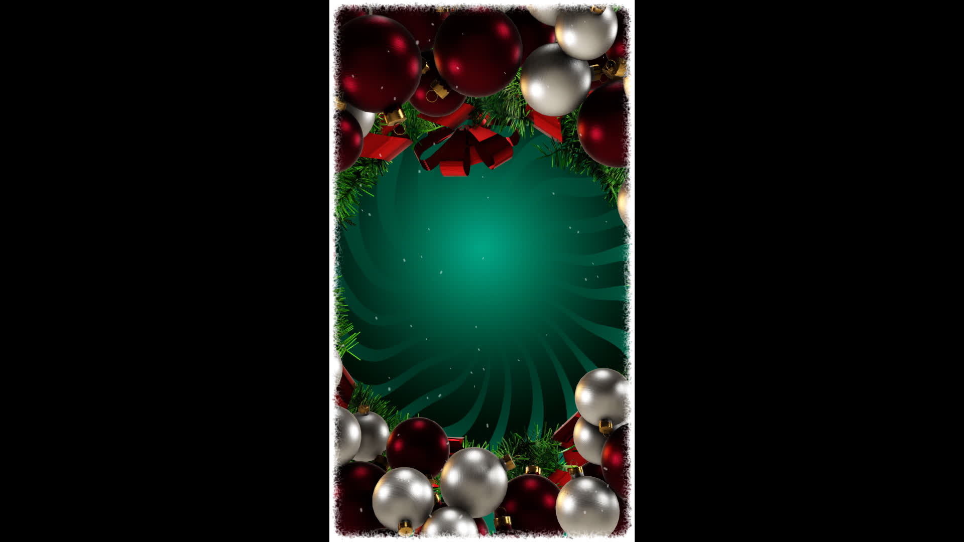 Christmas Ornaments Vertical Background