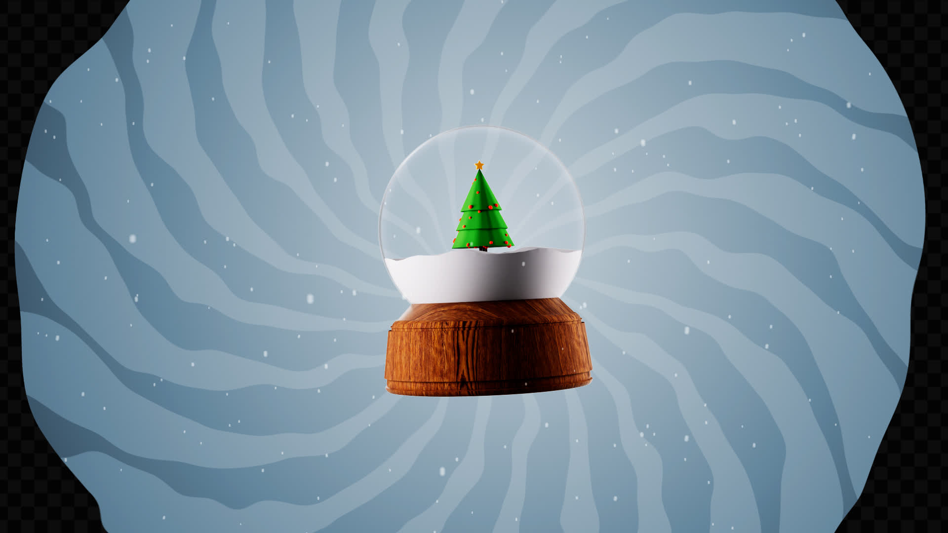 Christmas Snow Globe Transition