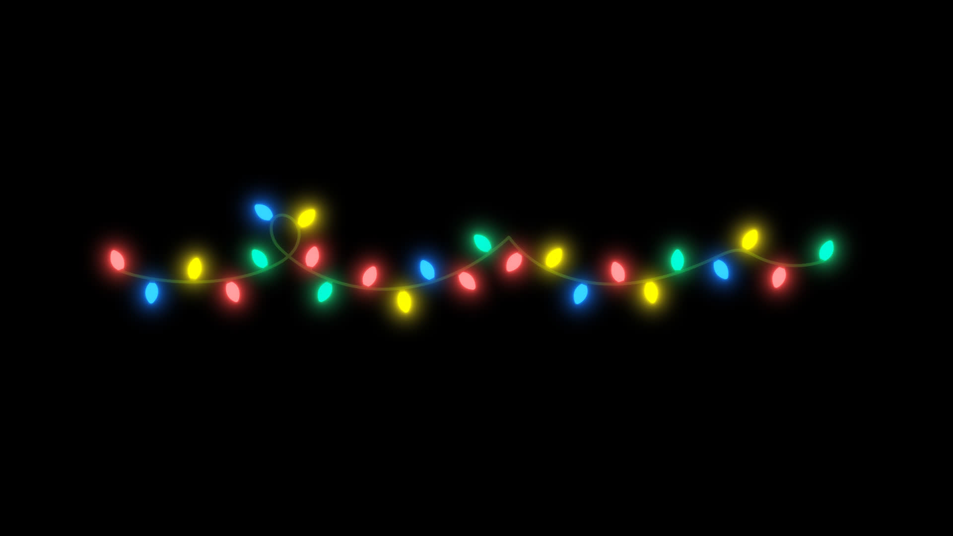 Christmas Tree Lights Illustration