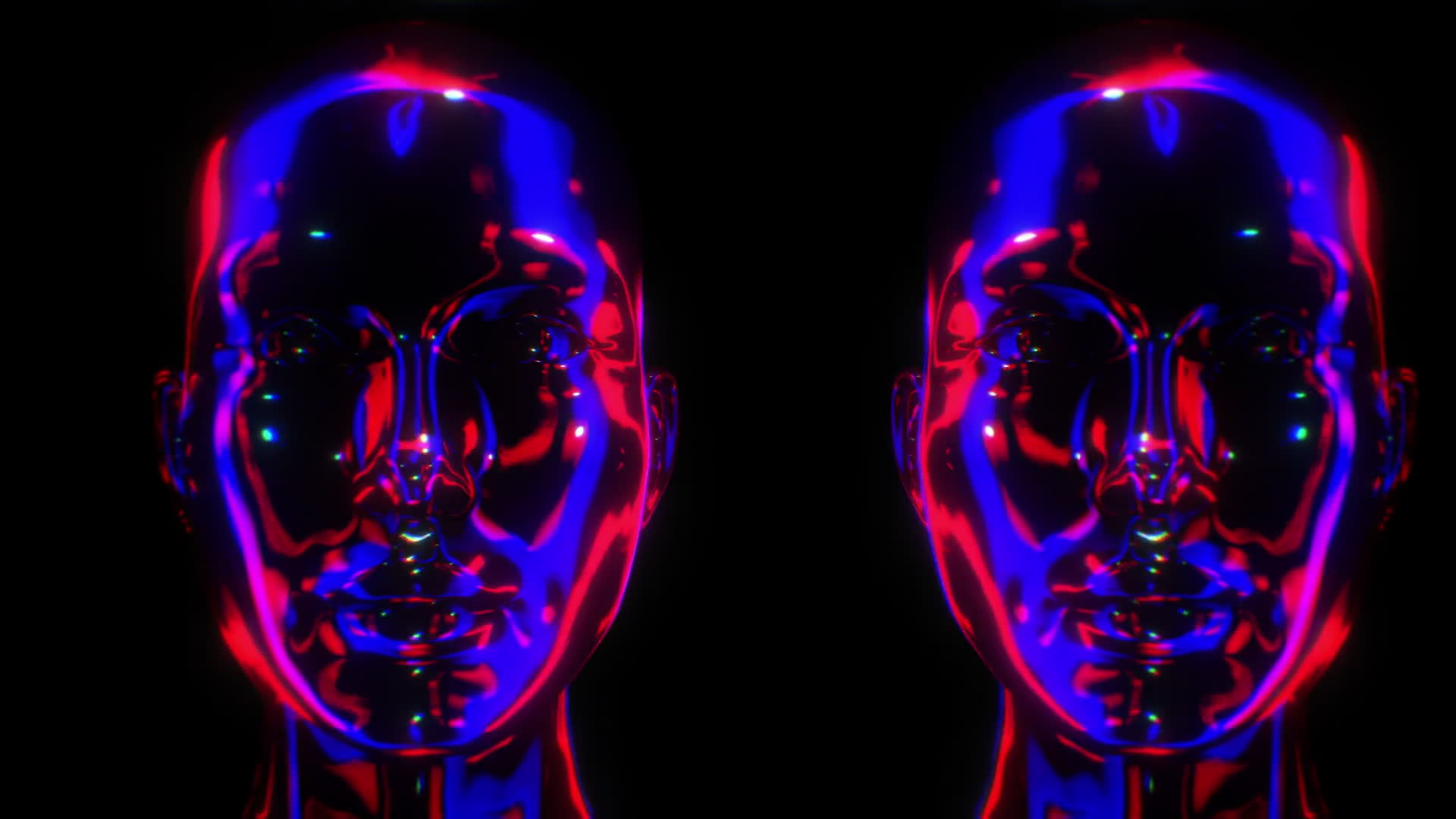Chrome Heads Loop Blue And Red