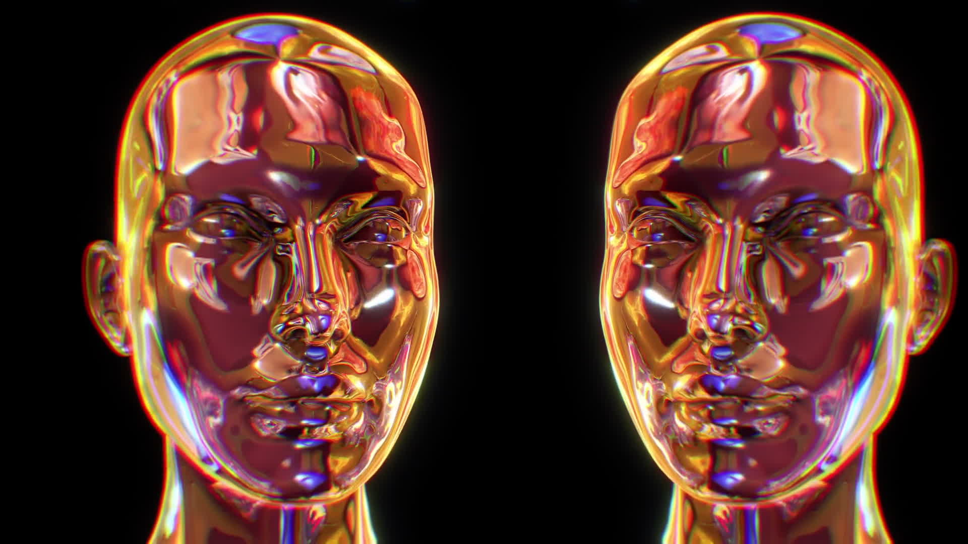 Chrome Heads Loop Gold