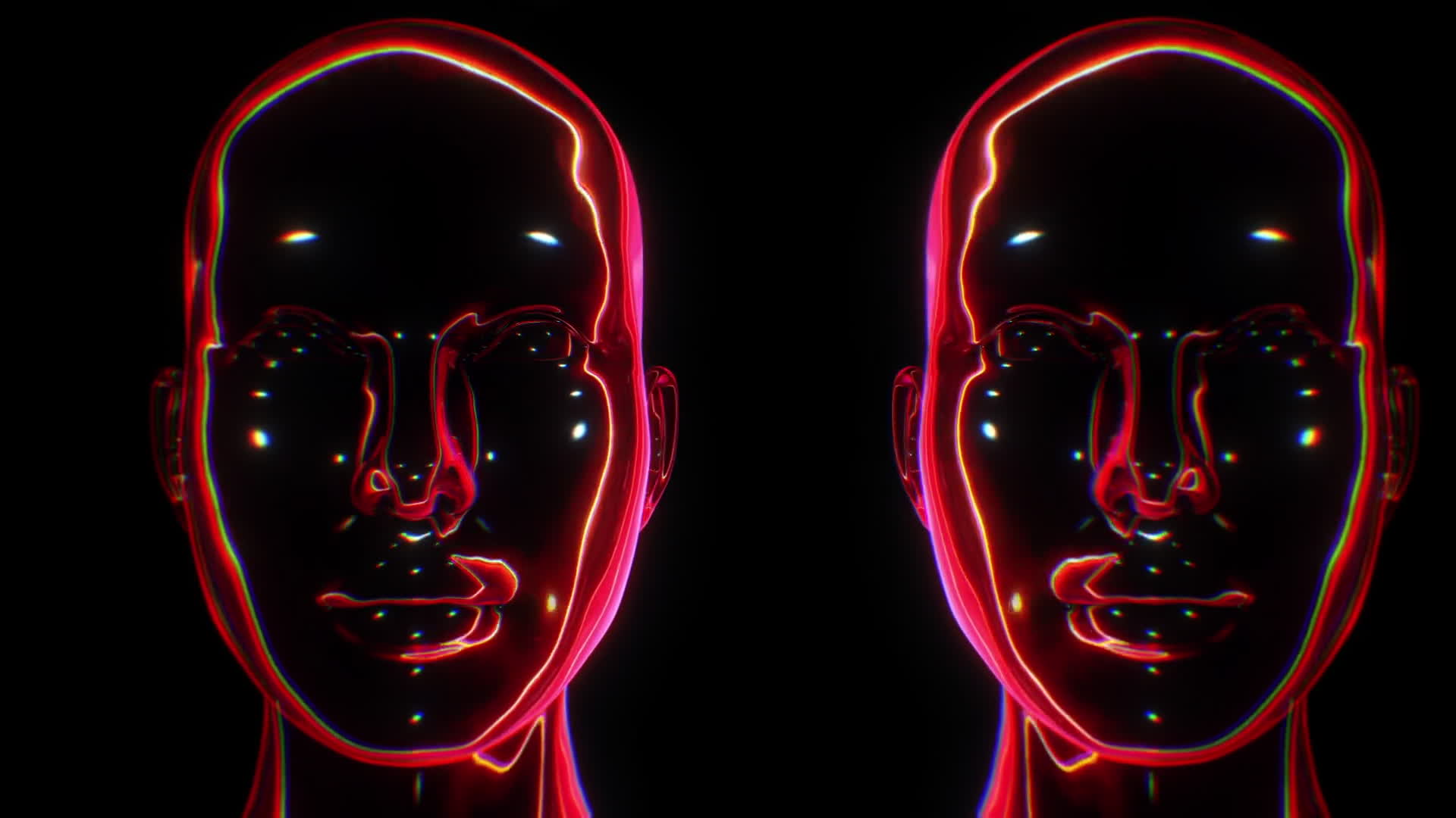 Chrome Heads Loop Red