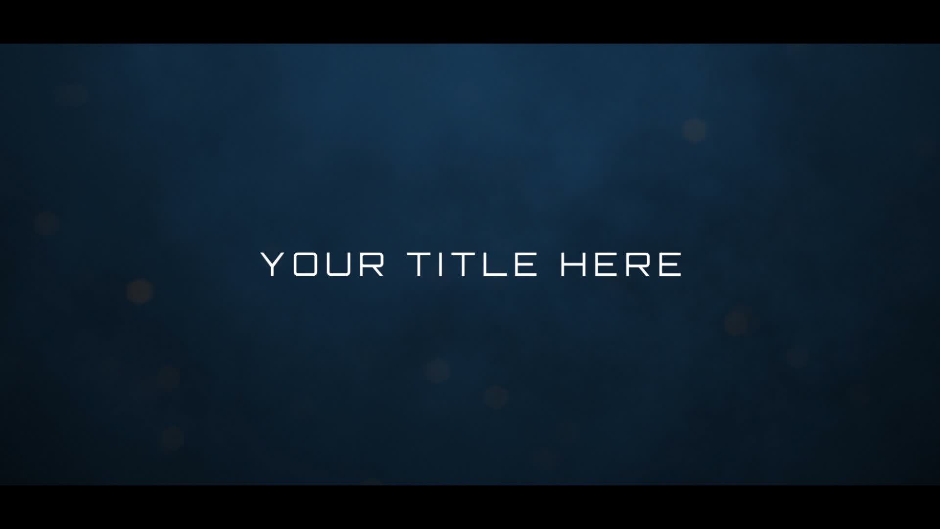 Cinematic Black Bars Title