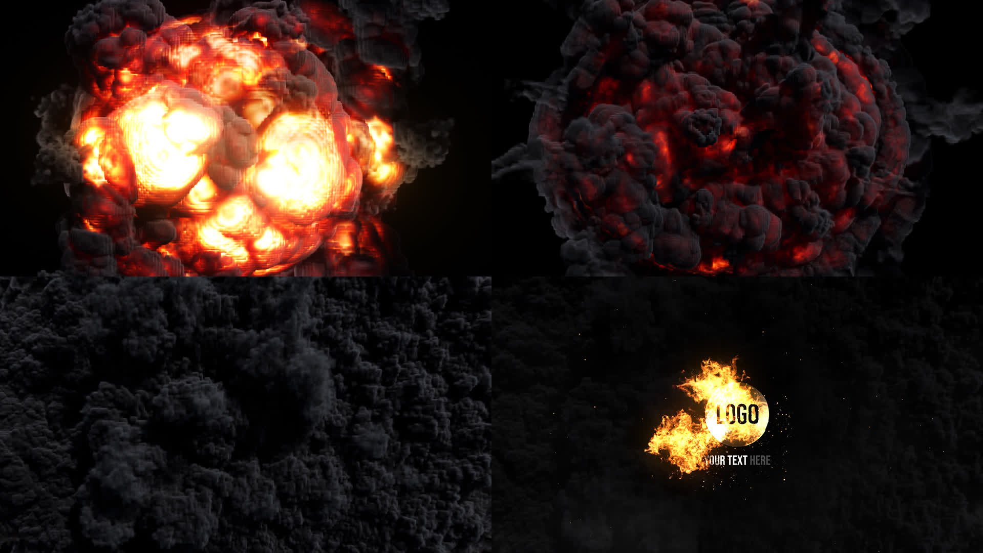 Cinematic Explosion Logo