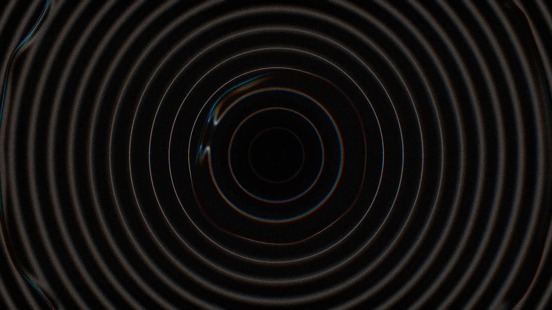 Cinematic Grainy Fluid Circle Lines Background Loop