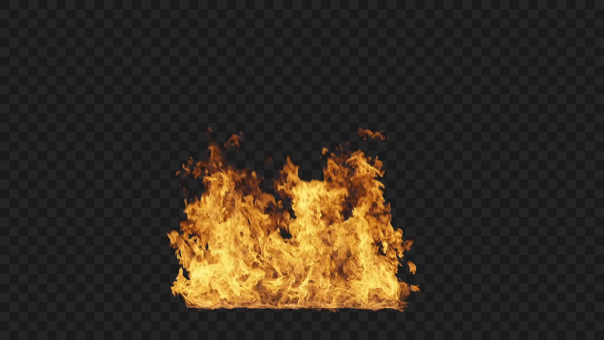 Cinematic Ground Fire Explosion on Alpha