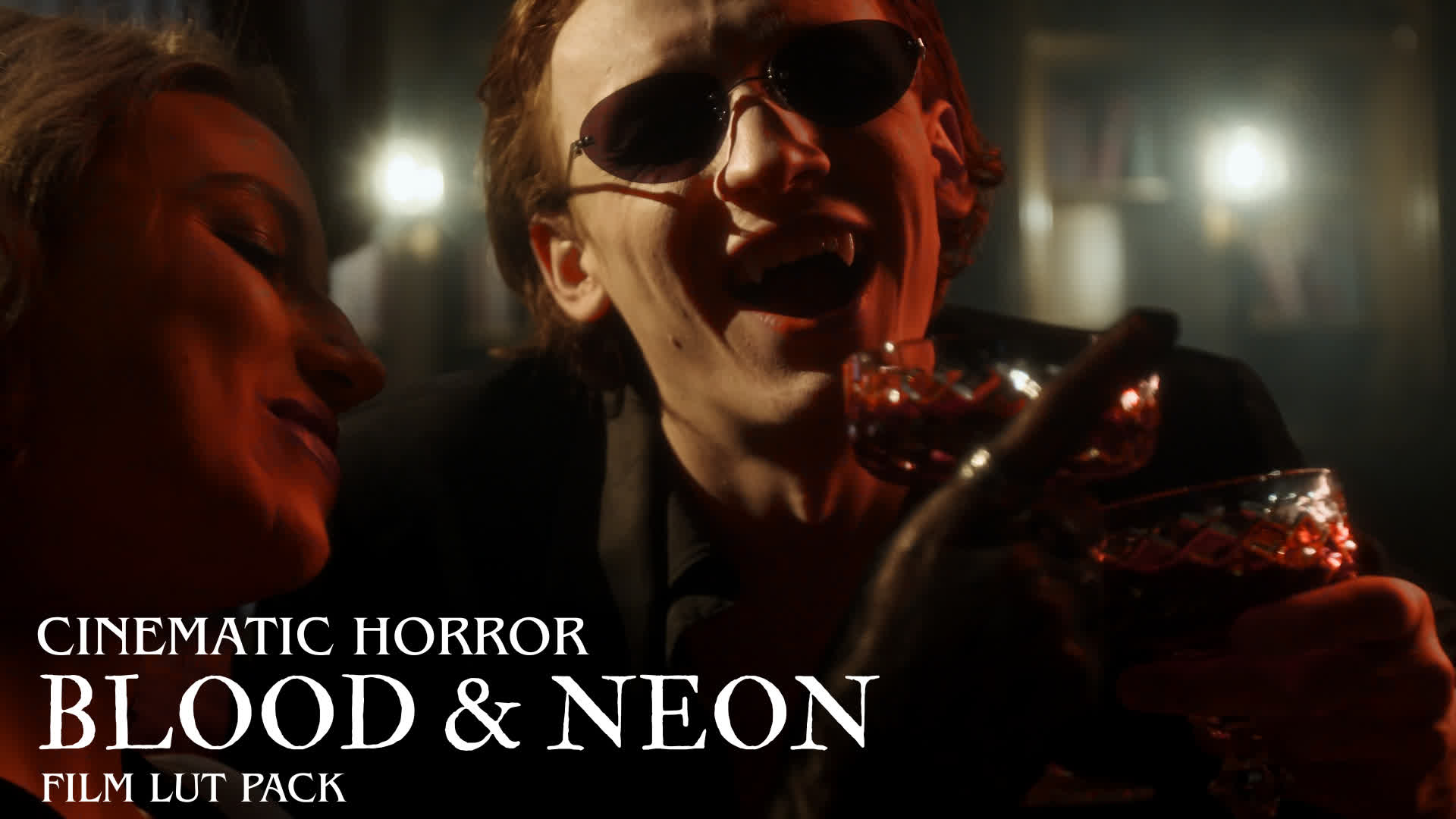 Cinematic Horror Blood And Neon Retro Film Pack